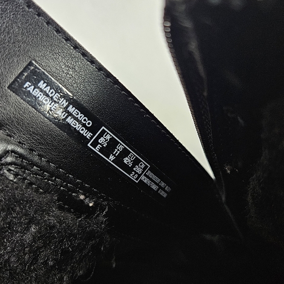 Clarks Suede Leather Roswell Ankle Boot Black Size 11 - Picture 7 of 9